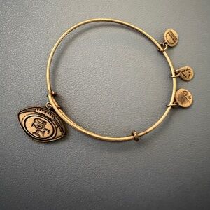 Alex and Ani Gold San Francisco Football Charm Bangle